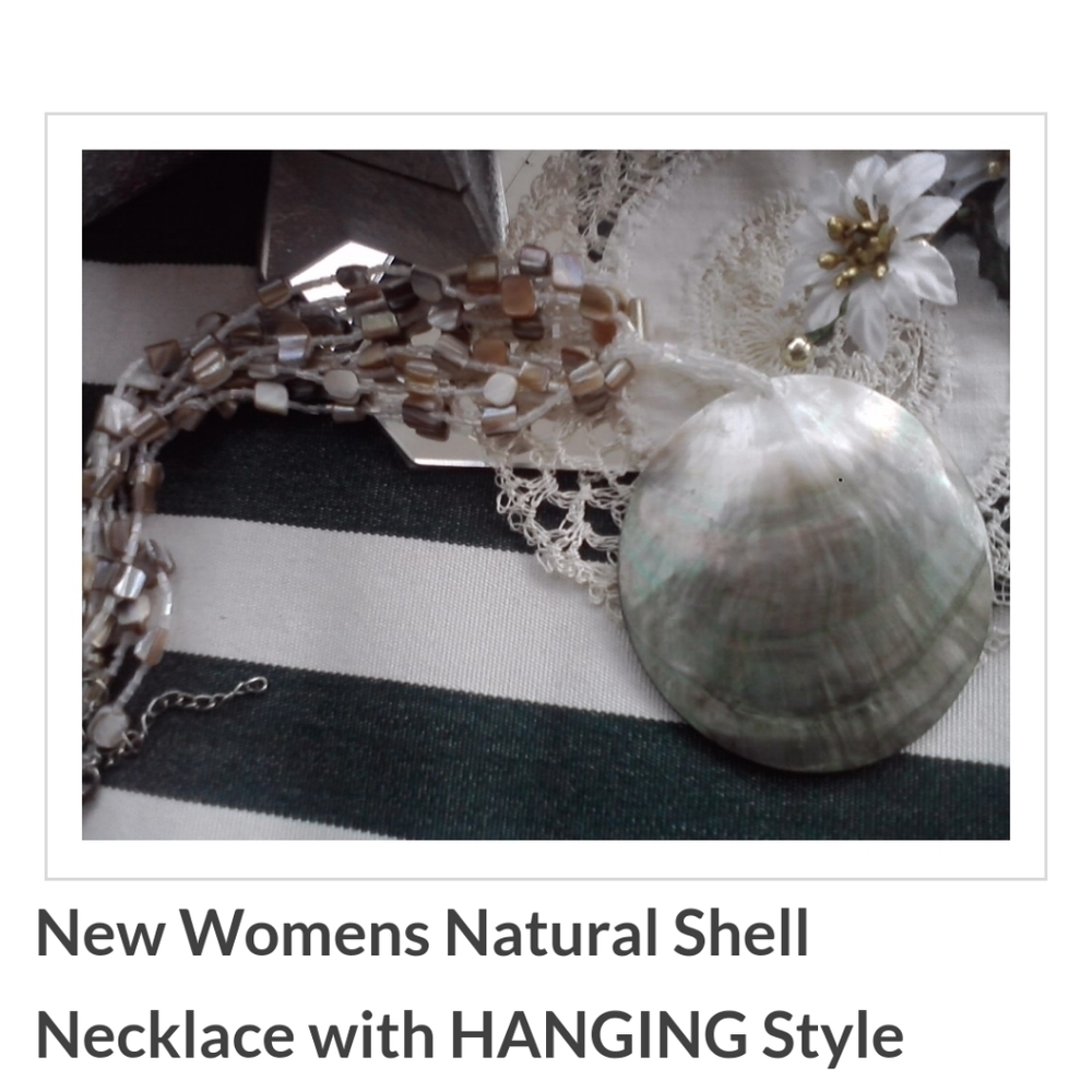 NEW HANGING NATURAL SHELL NECKLACE